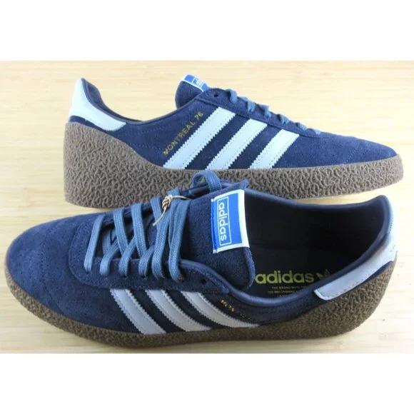 Adidas Men's Montreal 76 Suede Sneakers Navy Blue Gum Sizes NIB JR8372 - Picture 6 of 6
